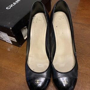 Chanel CC Classic Black Heels 41.5